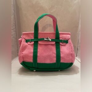 NEW! Boatkin Sunwin Viral Terrycloth Canvas Small Tote Bag